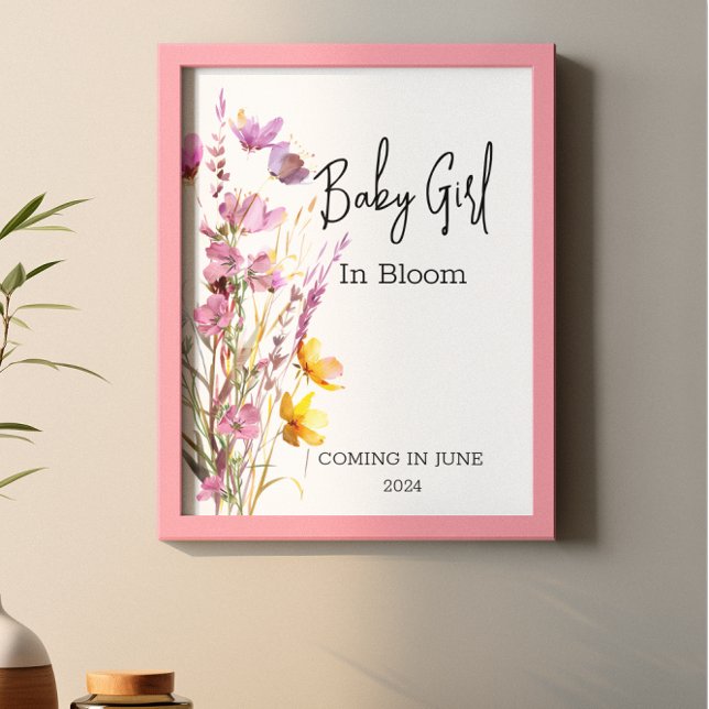 Poster Bebê em Bloom Wild Flower Chá (Criador carregado)