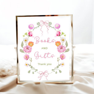 Poster Bebê em Livros e Presentes de Jardins de Arco Bloo