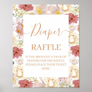 Poster Bebê em Sangue Fralda Raffle sinal