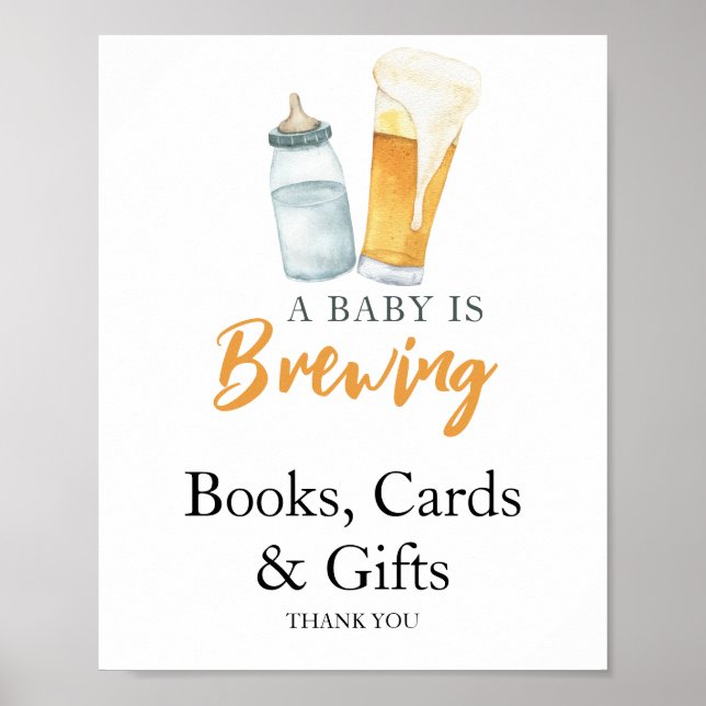 Poster Bebê está criando cerveja Livros Cartões e present (Frente)