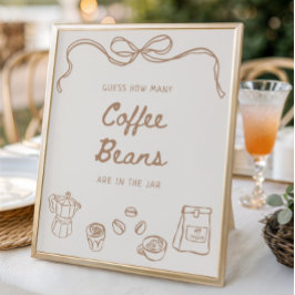 Poster Bebê está criando mão desenhada adivinha quantos