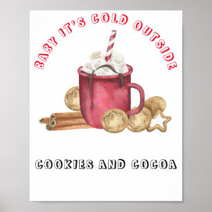 Poster Bebê, está frio lá fora Biscoitos e cacau