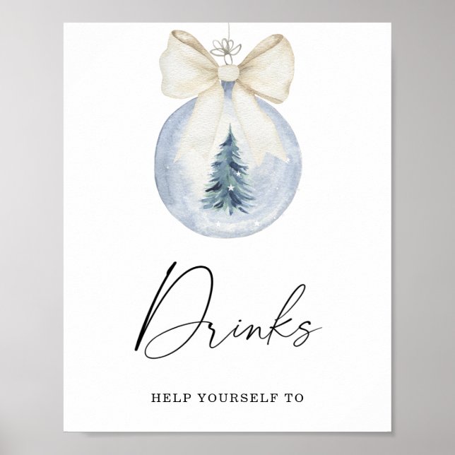 Poster Bebê está frio lá fora Drinks (Frente)