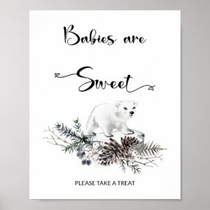 Poster Bebê está frio lá fora Os bebês são doces