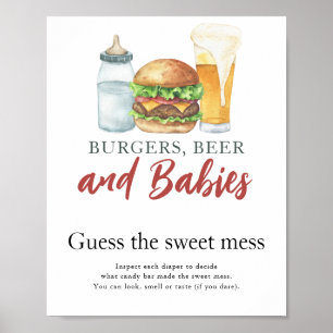Poster Bebê está preparando cerveja, adivinha a doce bagu