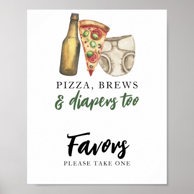 Poster Bebê está preparando cerveja Favoritos (Frente)