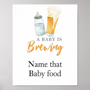 Poster Bebê está preparando cerveja Nome daquele alimento