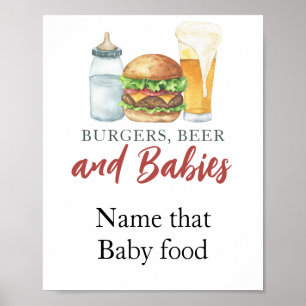 Poster Bebê está preparando cerveja Nome daquele alimento