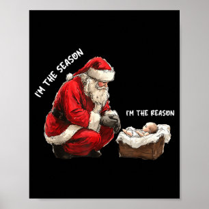 Poster Bebê Eu Sou A Estação Eu Sou O Motivo Santa Religi