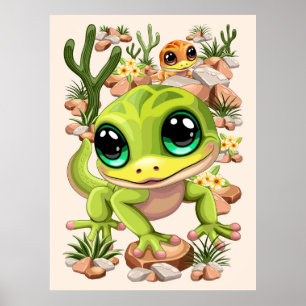 Poster Bebê Geckos Personagens de desenho animados