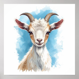 Poster Bebê Goat Ssorrindo