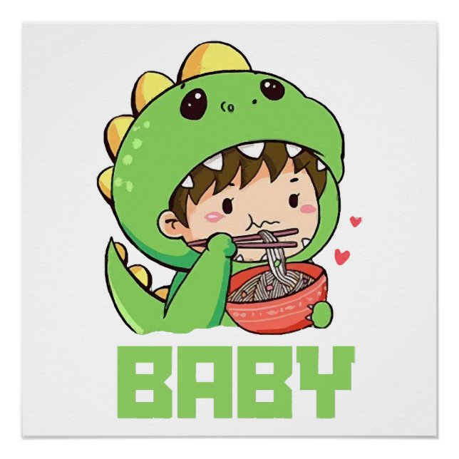 Póster bebê godzilla (Frente)