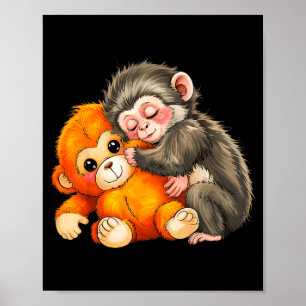 Poster Bebê macaco soco