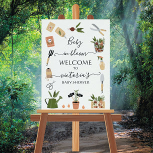 Poster Bebê no Bloom Boho Garden Chá de fraldas