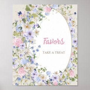 Poster Bebê no boho florescente FAVORS da Arca Rústica de