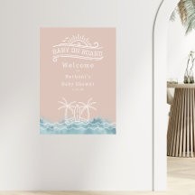 Bebê no Conselho Surf Rosa Bem-vindo