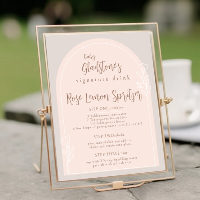 Poster Bebê no Sinal de Dor de Assinatura do Chá Sanguíne (Criador carregado)