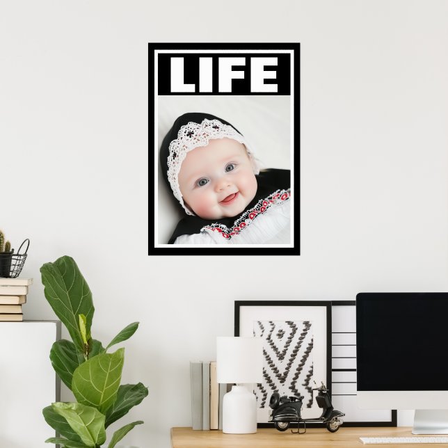 Poster Bebê Polonesa Linda Bebê Pro-Vida (Escritório em casa)