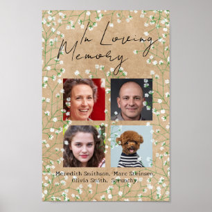 Poster Bebê Respira Boho Rustic em Casamento de Memória A