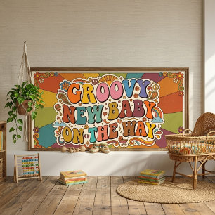 Poster Bebê Retrô e Maravilhoso a Caminho Retro Sunshine