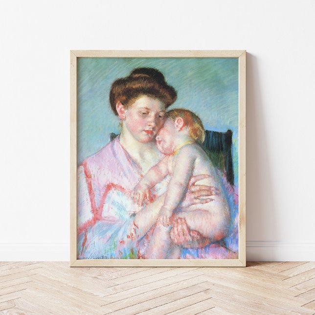 Poster Bebê Sonolento | Mary Cassatt (Criador carregado)