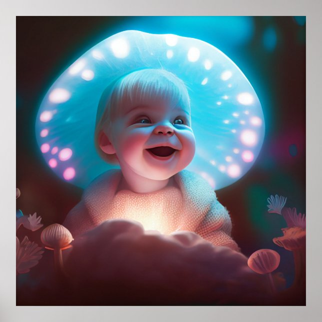 Poster bebê sorrindo (Frente)