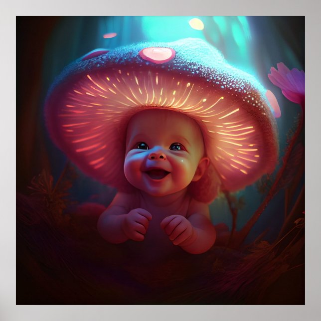 Poster bebê sorrindo (Frente)