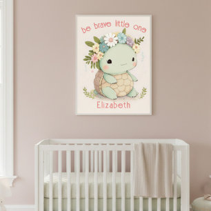 Poster Bebê Tartaruga Fofa Animal