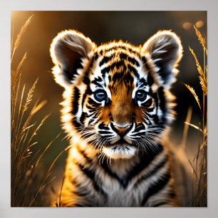 Poster Bebê Tigre Fofo