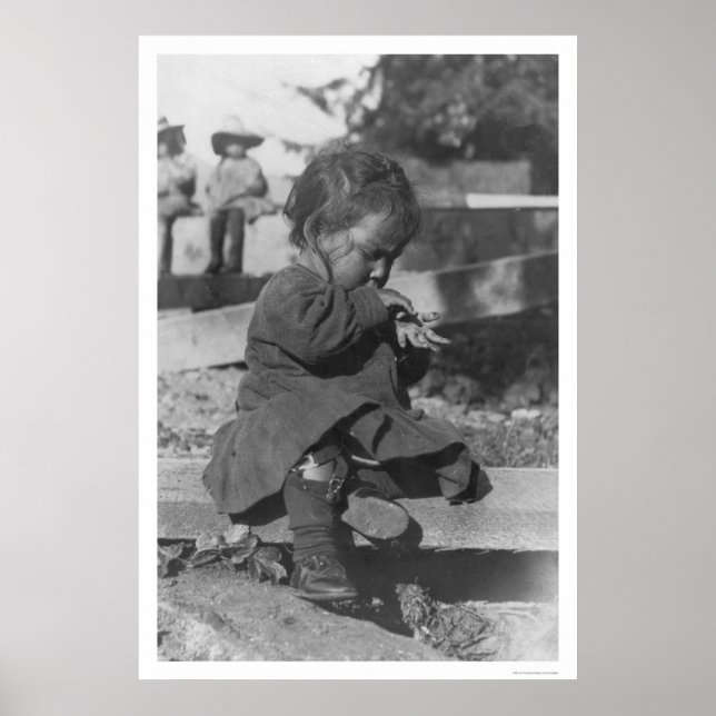 Póster Bebê tocando em Nome 1906 (Frente)