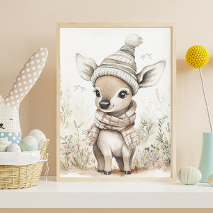 Póster Bebê Veado Fofo