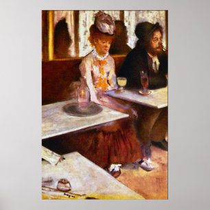 Póster Bebedores do absinto por Edgar Degas
