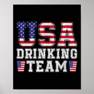 Poster Bebendo Americano Belny Bebendo Beer Em 4º De