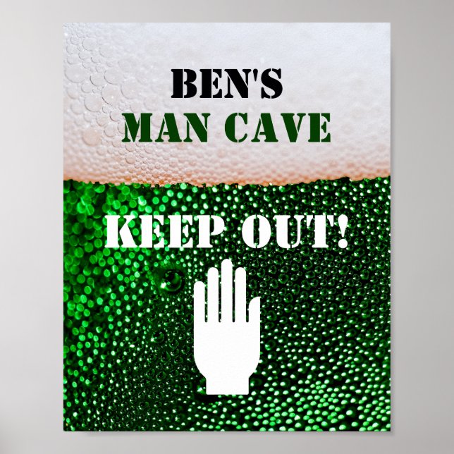 Poster Bebendo De Cerveja Da Caverna Den Sair (Frente)
