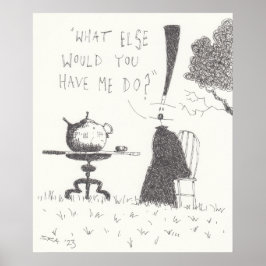 Poster Bebendo de chá