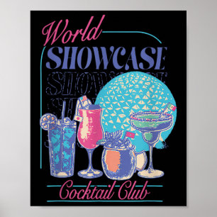 Poster Bebendo Epcot World Showcase Tail Club Bebendo