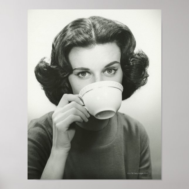 Póster Bebendo feminino (Frente)