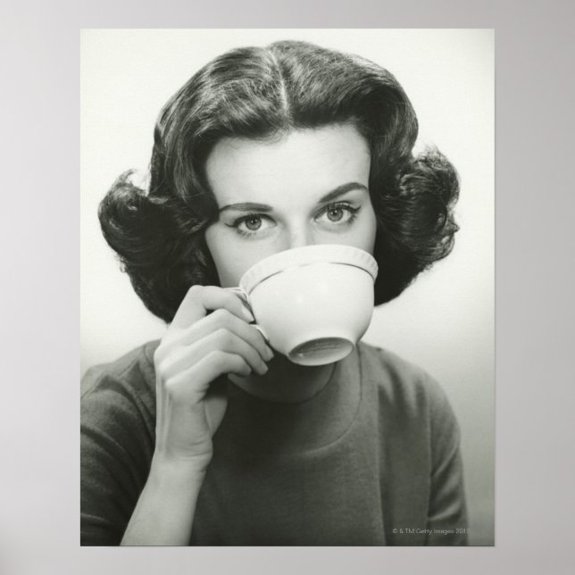 Póster Bebendo feminino (Frente)