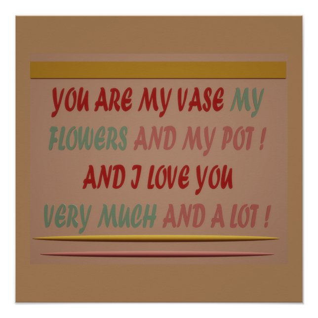 PÓSTER BEBER EM ROMANCE AMOR E ABRAÇOS (Frente)