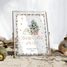 Poster Bebês bonitos de Urso Polar são doces para fazer u