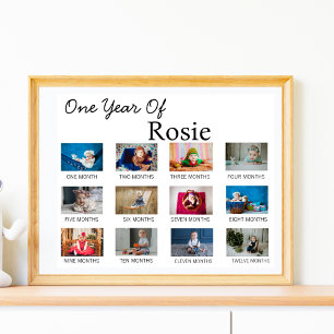 Poster Bebês Com Um Ano Moderno 1rua Primeira Festa de an