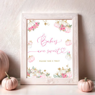 Poster Bebês de abóbora bonitos são doces