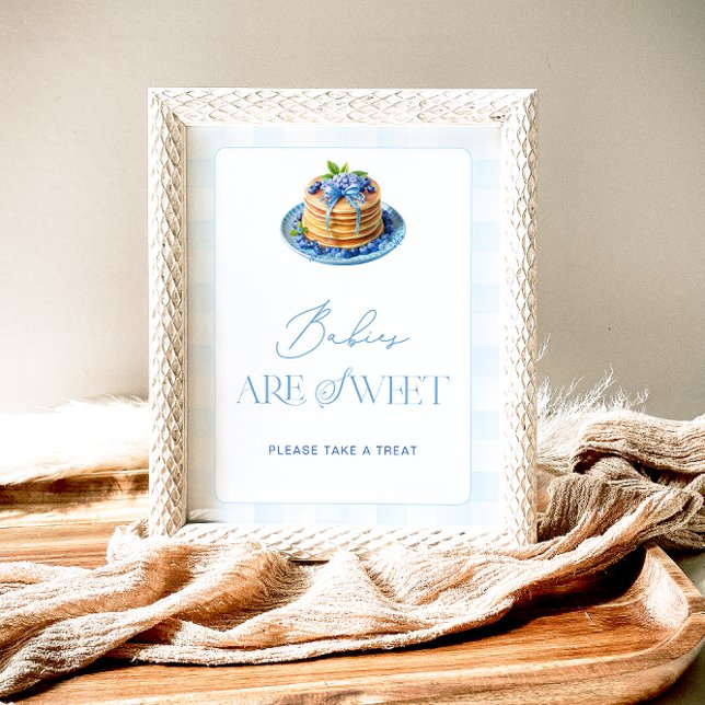 Poster Bebês de Blueberry Pancake são doces para fazer um (Criador carregado)