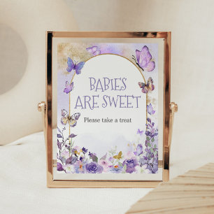 Poster Bebês de borboleta Floral Encantados são doces