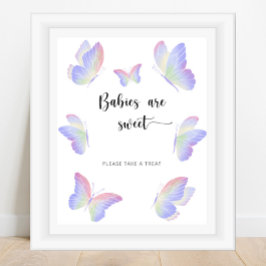 Poster Bebês de borboletas são doces