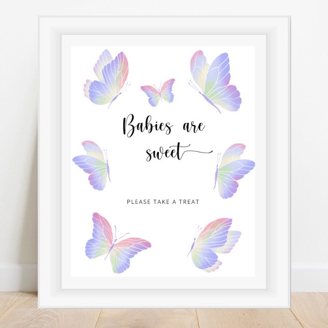 Poster Bebês de borboletas são doces (Criador carregado)