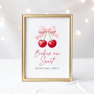 Poster Bebês de Cherry Chá de fraldas são Sinal de Desert