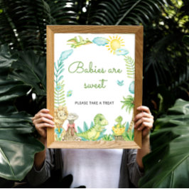 Poster Bebês de dinossauro bonitos são doces