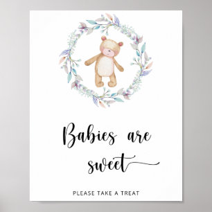 Poster Bebês de ursinho são doces