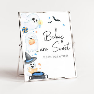 Poster Bebês do Dia das Bruxas Azuis são Doces